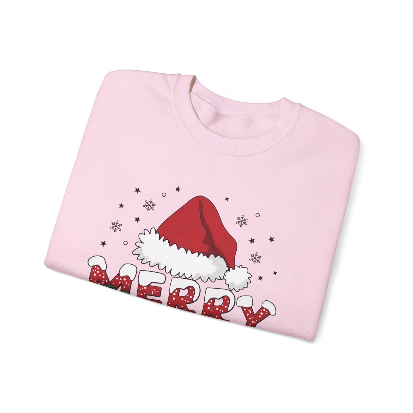 Christmas Crewneck Sweatshirt - Festive Santa Hat Holiday