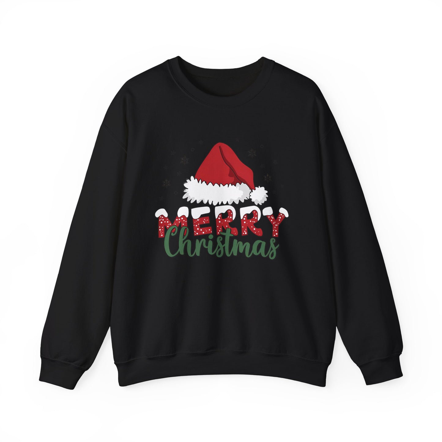Christmas Crewneck Sweatshirt - Festive Santa Hat Holiday