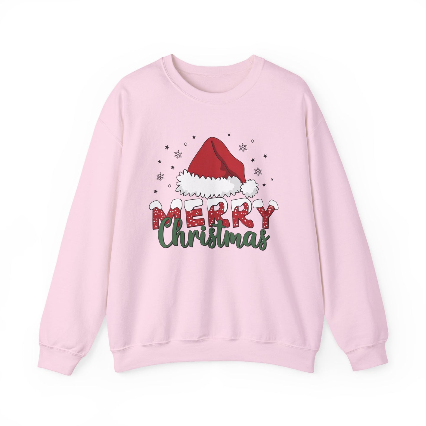 Christmas Crewneck Sweatshirt - Festive Santa Hat Holiday