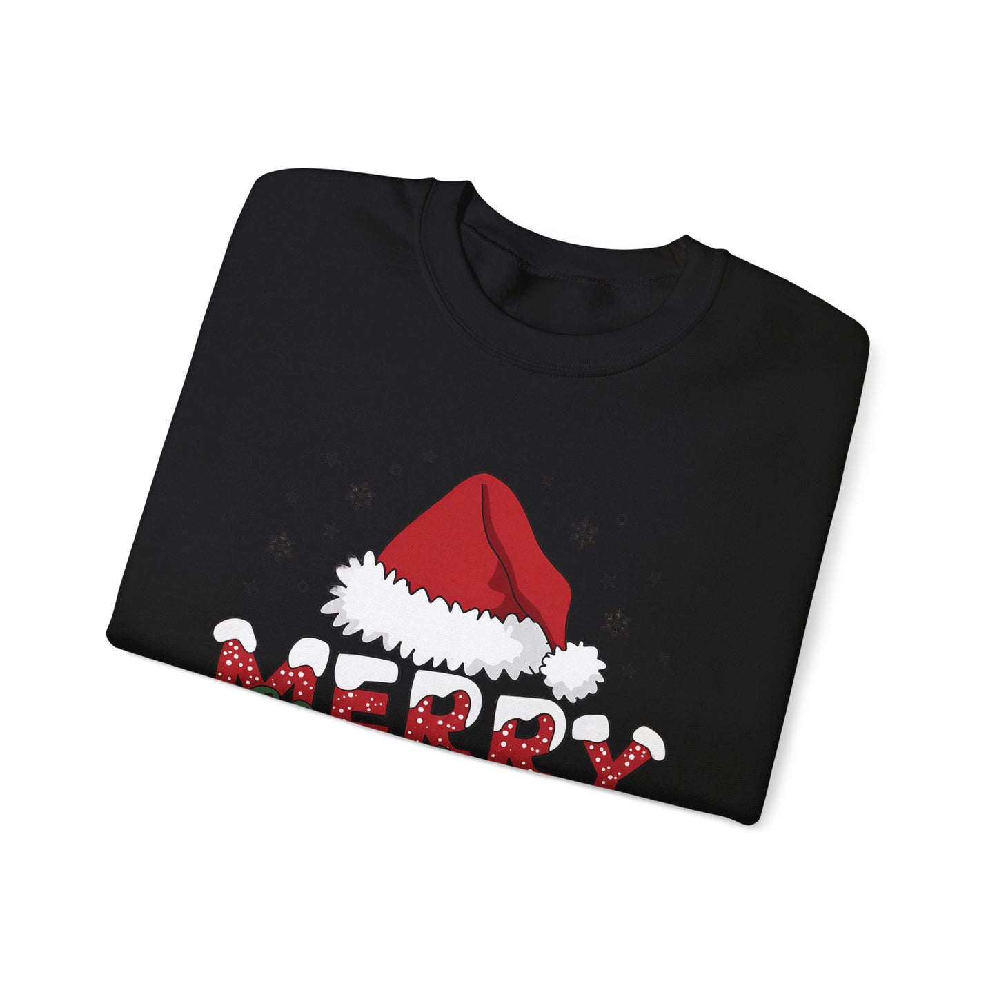 Christmas Crewneck Sweatshirt - Festive Santa Hat Holiday