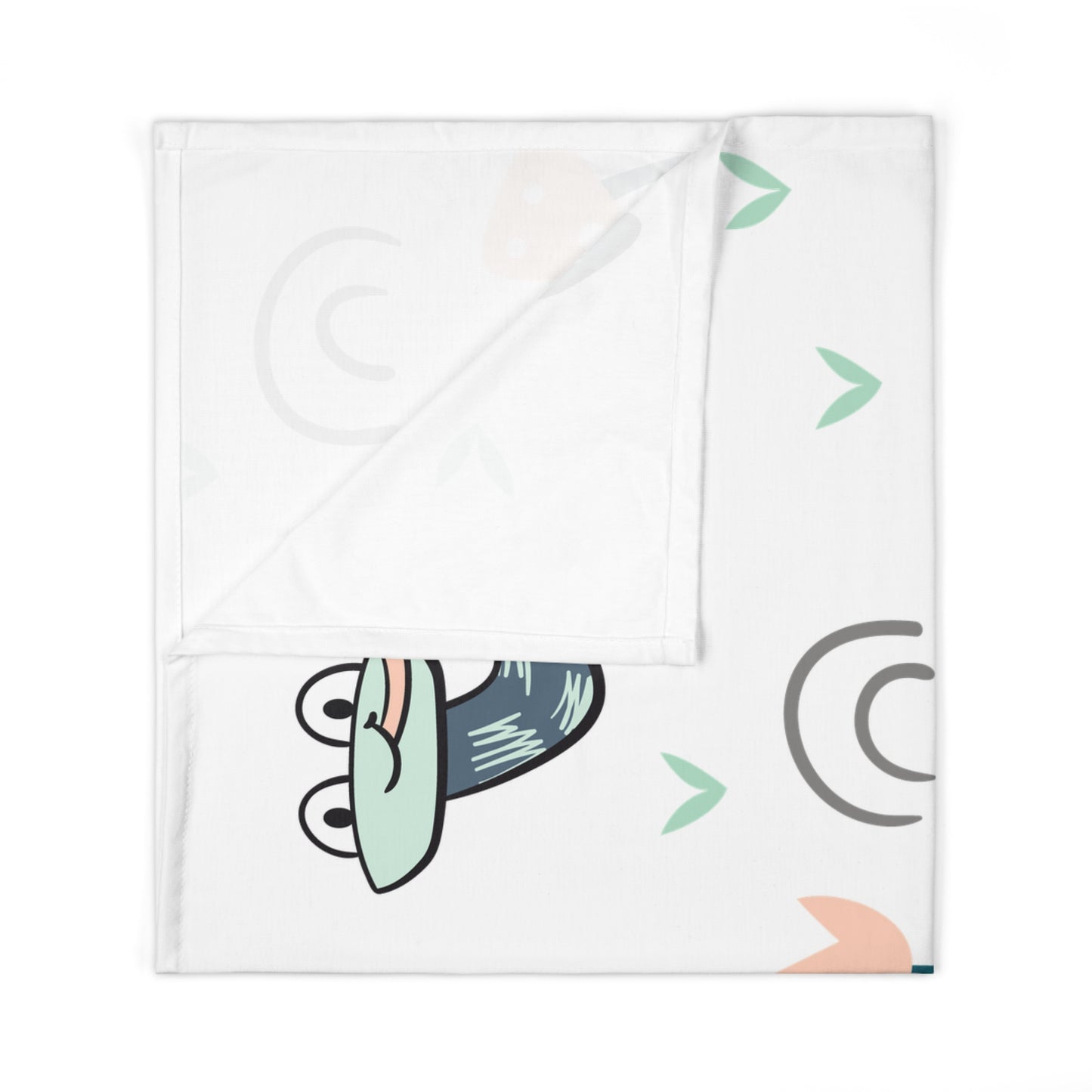 Cute Snake Pattern Baby Swaddle Blanket — Pastel Nursery Muslin Swaddle